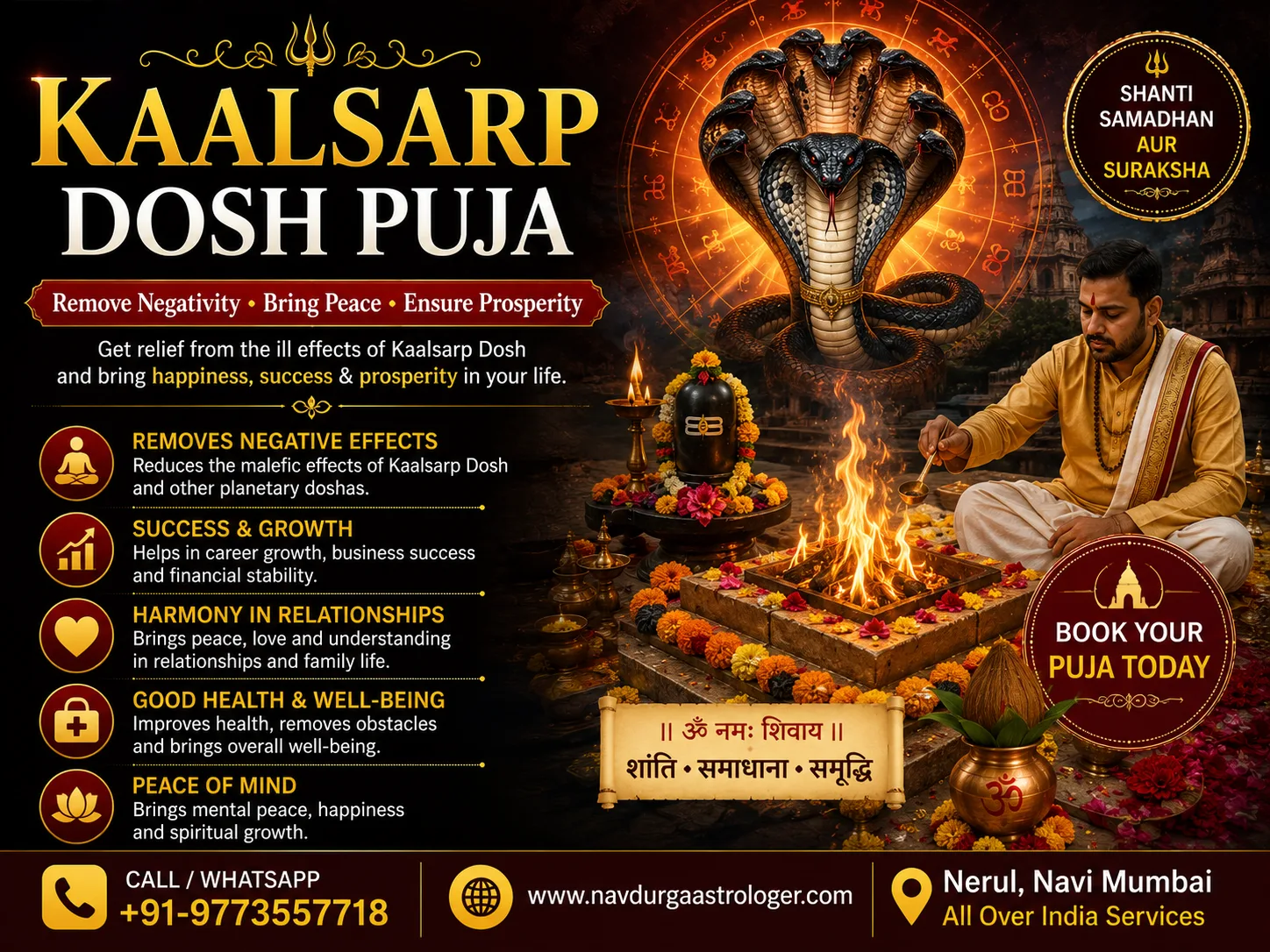 Kaalsarp dosh puja in Navi Mumbai